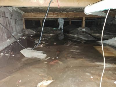 Encapsulated Crawlspace Entry